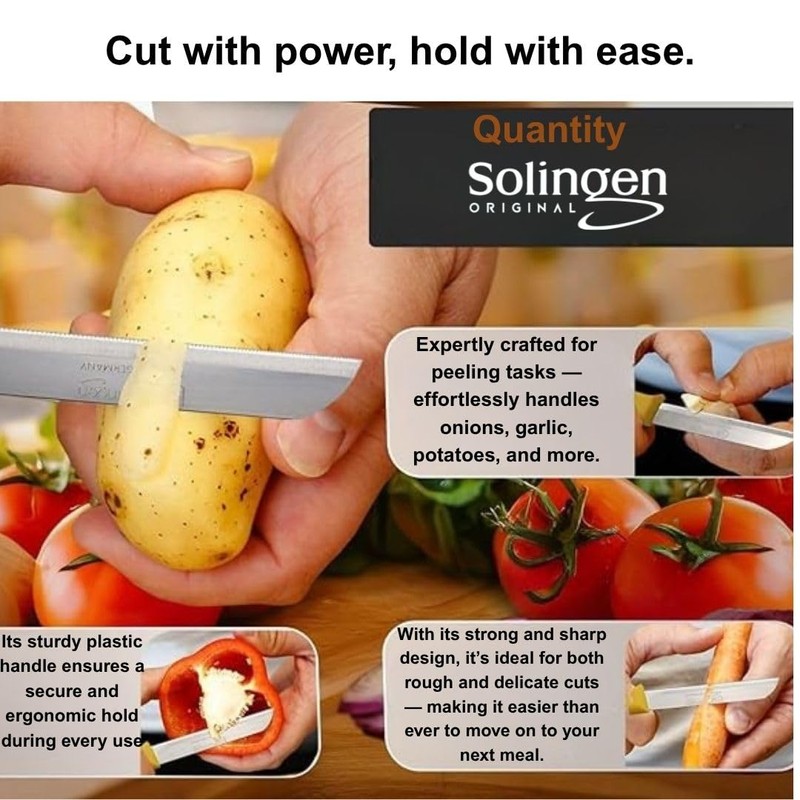 Quantity Paring Knife Serrated Stainless Steel Small Fruit and Vegetable