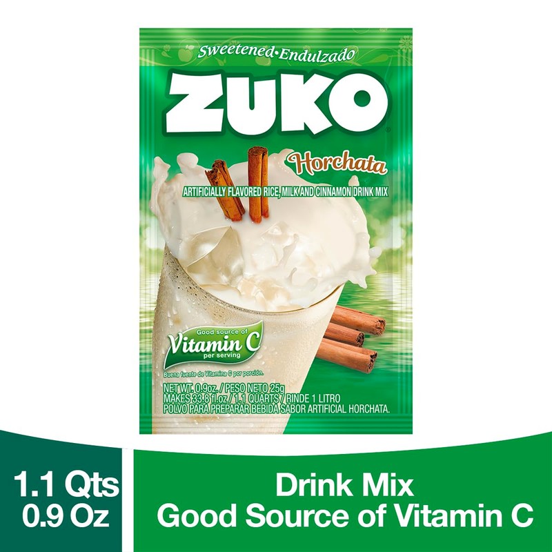 Zuko Horchata Powdered Drink Mix, No Added Sugar Needed, 48