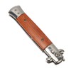 Switchblade Comb Automatic Push Button Spring Pocket Handle Folding Knife