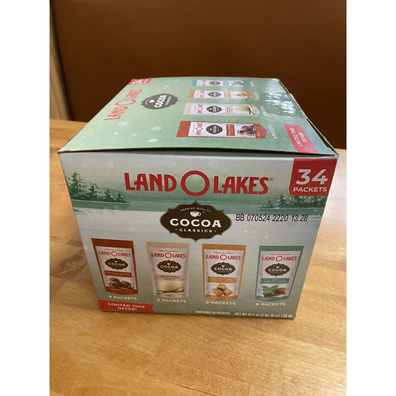 Land O’ Lakes Cocoa Classics Hot Cocoa Mix, Variety Pack