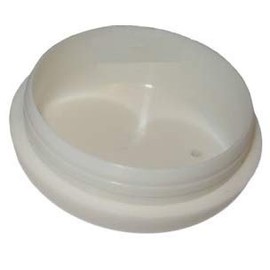 NickHouse 1-1/2" Deluxe Wrought Iron Patio Furniture Glides Outdoor Patio Chair Leg Caps for Metal Chairs Patio Chair Feet Caps for Outdoor Furniture Leg Caps (28, White)