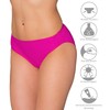 Aquarti Womens' Bikini Bottoms Mid Waist, Pink, 14