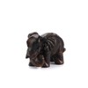 Pokinge Wooden Elephant Statue Decorations 2.36 inch Hand Carved Elephant