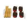 Milageto Solid Massage Stick Set,Bamboo Massage Roller Sticks for Relax