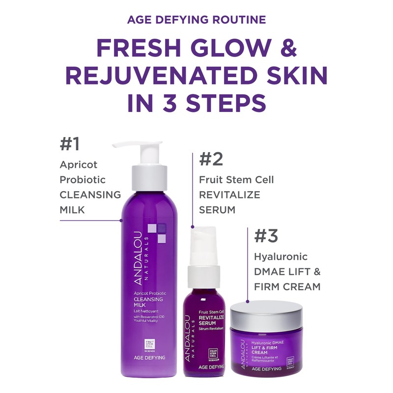 Andalou Naturals Age Defying Apricot Probiotic Cleansing Milk | Gentle