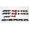 Auto Door Rear Matte Black Red AT4 HD Sierra Emblem