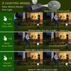 Solar Lamp Post Lights Outdoor, 3000K Motion Sensor Waterproof Post