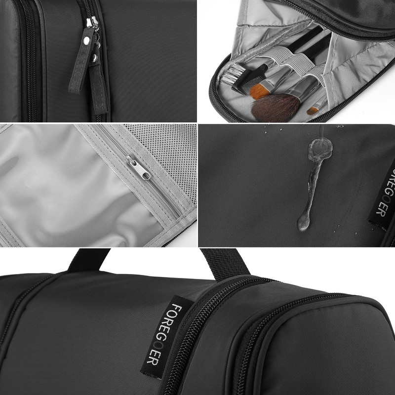 FOREGOER Large travel toiletry bag for hanging up for men