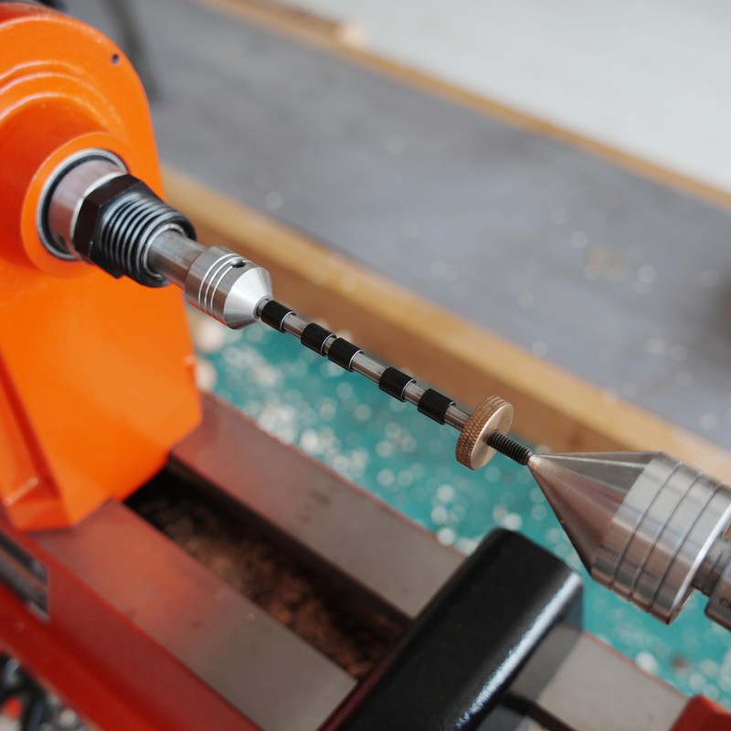 BMWOOD Pen Mandrel Simple Kit MT2 Morse Taper for Woodturning