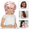 Monopa Long Toddler Silk Bonnet for Sleeping Kids Elastic Satin