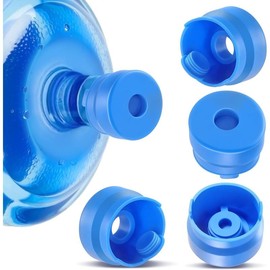 3 and 5 Gallon Water Jug Cap, Reusable  Grade  Replacement Cover for 55mm Opening Water Jug Lid, Non Spill Water Bottle Caps - pack of 5 (5) - Colour: 5