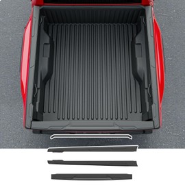 powoq 5FT Truck Bed Rail Caps Compatible with 2024-2026 Toyota Tacoma Bed Rail Cover TPE Tailgate Molding Cap Replacement for 2024 2025 2026 Toyota Tacoma Accessories