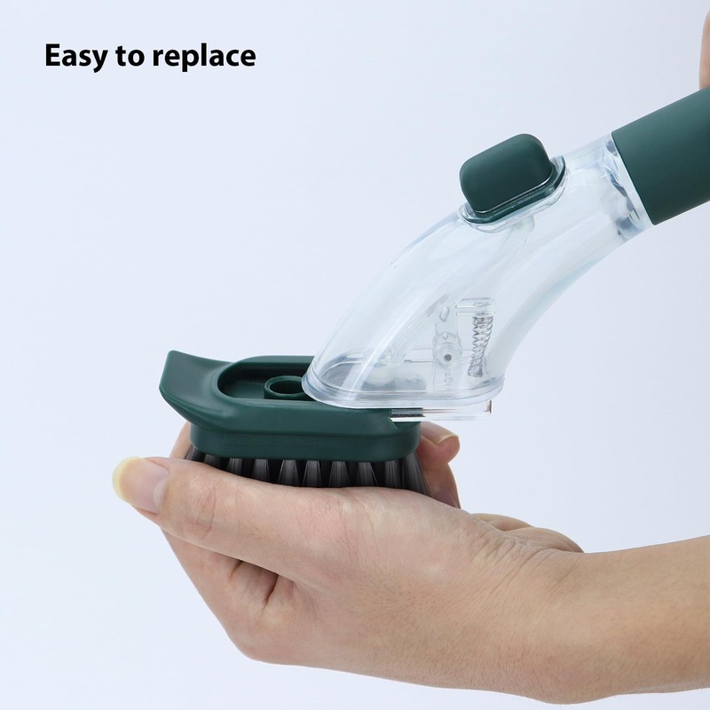 DAPOWER Dish Brush Refill Head, Replaceable Nylon Bristles Brush Heads