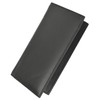 Hand Crafted Genuine Soft Leather Checkbook Cover simple (Premium Black)