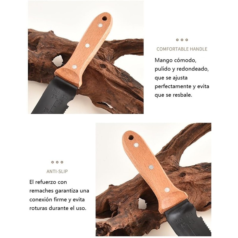 Pala Jardinería Multifuncional LUNA PARK con Cuchillo Sierra y Funda
