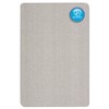 Quartet Oval Office Fabric Bulletin Board, 36 x 24, Gray