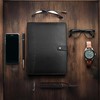 LEATHER VILLAGE Portfolio Professional Organizer – Carbon Fiber Genuine Leather