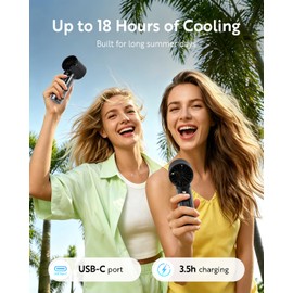 Handheld Portable Fan, 5000mAh Rechargeable Powerful Mini Fan