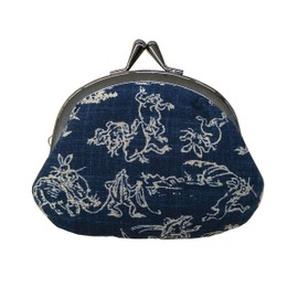 Maruzen Wallet, Japanese Pattern Wallet, Men’s 3.3 inch (3.3 cm), Birds and Beast Giga Con 0