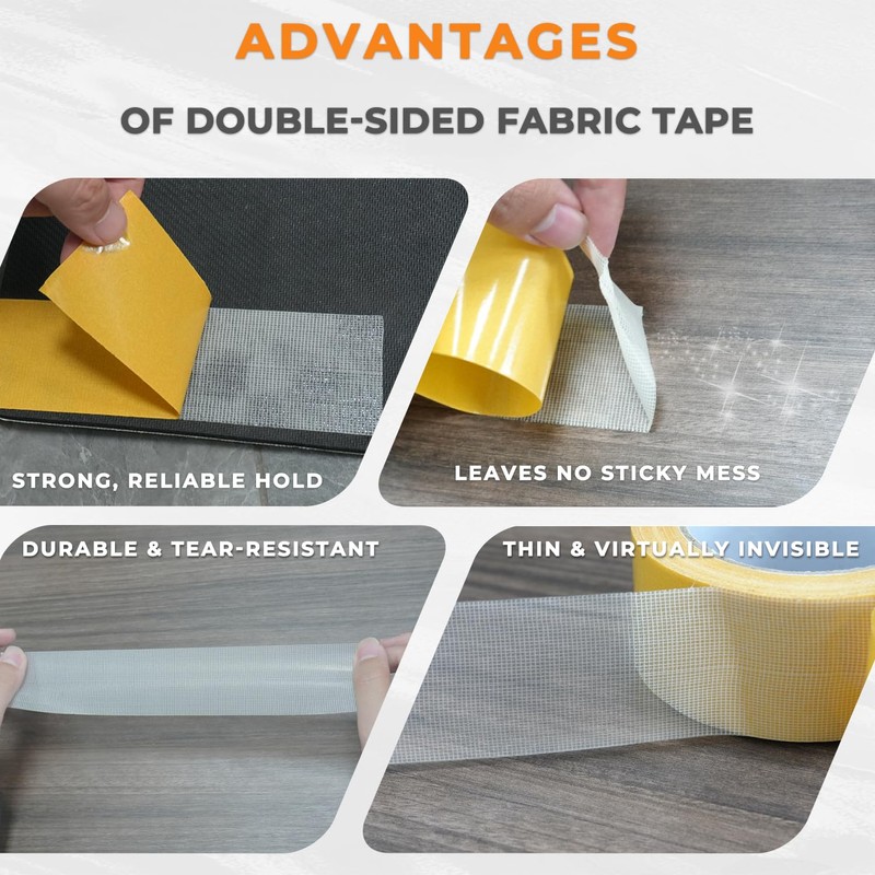 SWRT Double Sided Fabric Tape 1" x 33FT – Heavy