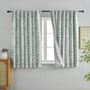 OVZME Sage Green Medallion Blackout Curtains for Bedroom 63 Inch