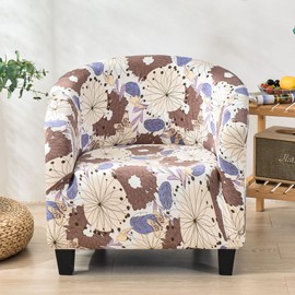 jianyana Tub Chair Cover, Tub Chair Covers, Elastic Club Chair, Non-Slip for Dining Room, Living Room, Office, Reception Chair Cover