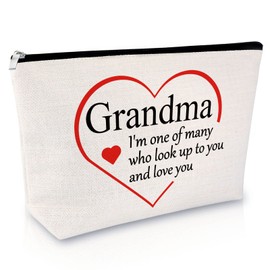 Grandma Gifts Mothers Day Gifts for Grandma Makeup Bag Grandma Birthday Gifts Cosmetic Bag Grandma Gifts from Granddaughter Gift for Nana Grandma Grandmother Christmas Travel Cosmetic Pouch