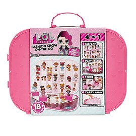 L.O.L. Surprise! Fashion Show On-The-Go Storage/Playset with Doll Included – Light Pink