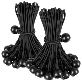 Ball Bungee Cord 6 Inch,Bungee Ball for Tarp Tie Down Cords Heavy Duty for Outdoor Canopy,Tents, Cargo, Shelter, Gazebo with UV-Resistant (60 PCS)