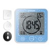 KADAMS Shower Clock Waterproof Bathroom Timer – Digital Wall Clock
