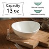 Centyque 6.5 Inch White Ceramic Cereal Bowls - 13 oz,
