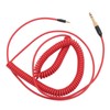 Coiled Headphone Cable Gold Plated Connector Replacement Headset Sound Cord