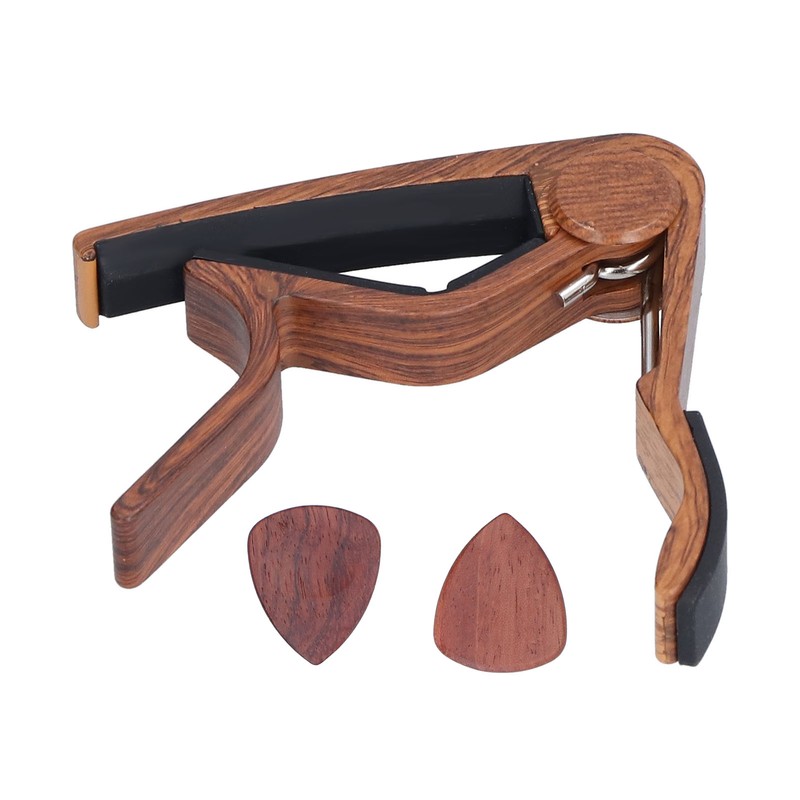 Guitar Capo Small Portable Noiseless Silicone Pad Spring Loaded Capo