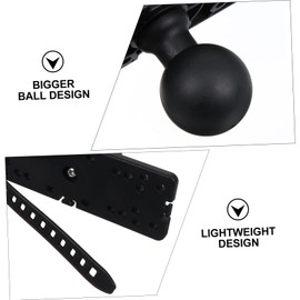 Operitacx 3 Stck. Halterung für Fischfinder Kajak Zubehör montieren Anschlüsse Tiefe Ball plat kanu zubehör universeller Fischfinderhalter -Fischfinderhalterung Kieselgel Black