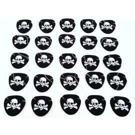 Dondor Pirate Eye Patches, Pirate Party Eye Patches (12 Pack)