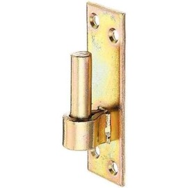 Gah-Alberts 318772 Screw-On Bracket on Plate Yellow Galvanised Zinc-Plated Bolt Diameter 13 mm Distance from Bolt to Plate 10 mm Plate 110 x 36 mm 10 Items