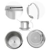 Drip Coffee Filter Pot Silver 304 Stainless Steel Hhousehold Bbrewing