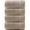 Artifi Bath Towels, 100% Cotton, Set of 4, Scandinavian Style,