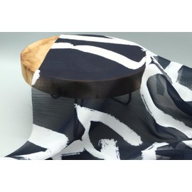 Elegant Georgia Crepe Fabric - Airy and Transparent Look in Vintage Style - Sold by the Metre 300 x 140 cm: Perfect for Decoration, Clothing, Home Textile, Table Runner, DIY, Crafts