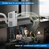 Hon&Guan 6 Inch Duct -16 FT White PVC and Aluminum