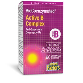 Natural Factors, BioCoenzymated Active B Complex, 60 Capsules (60 Servings)