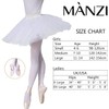 MANZI 3 Pairs 40 Denier Dance Tights Girls Womens Convertible
