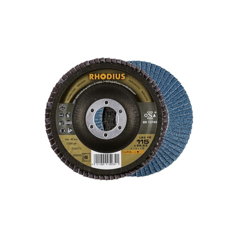 Rhodius Grinding Wheel LSZ F2 K40 Steel Diameter 115 mm