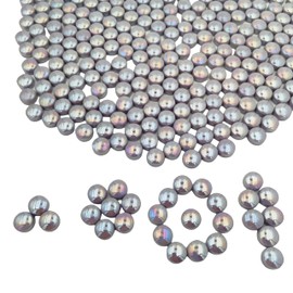 12mm Round Mini Jade Mosaic Tiles 500g Round Glass Mosaic Pieces for Crafts Flower Pots Vases Cups Garden Decoration Mosaic Making (Iridescent Purple)