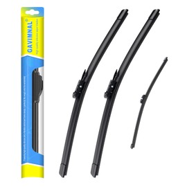 Gavimnal® 28"+28"+14" Silicone Wiper Blades Replacement For Ford Edge 2015-2023,All-Season Front Rear Windshield Wiper Blades(Set of 3)