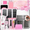 QUKLOGEN DIY Fluffy Lash Extension Kit 930Pcs D Curl 9-18mm