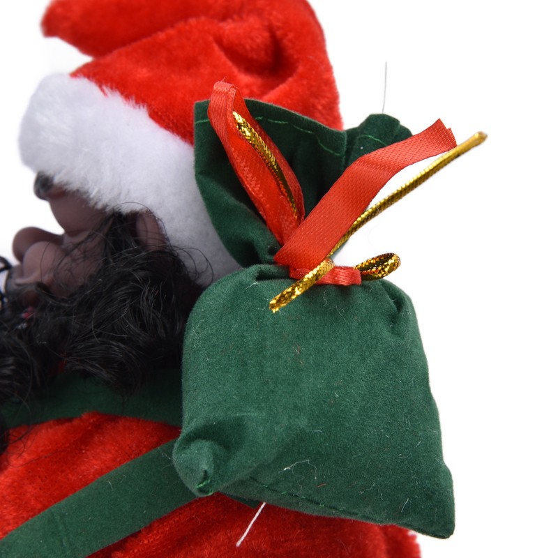 Electric Santa Claus Toy Black Race Climbing Christmas Tree Decorations