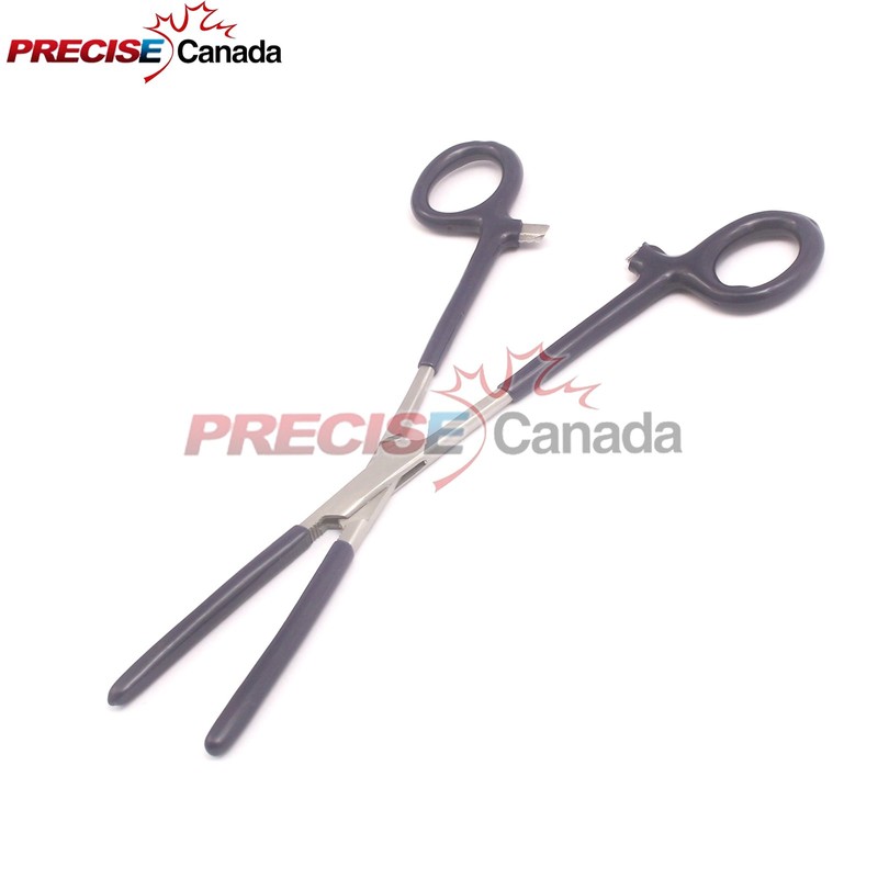 PRECISE CANADA: HEMOSTAT Forceps, Straight, 8 INCHES PVC Coated TIP