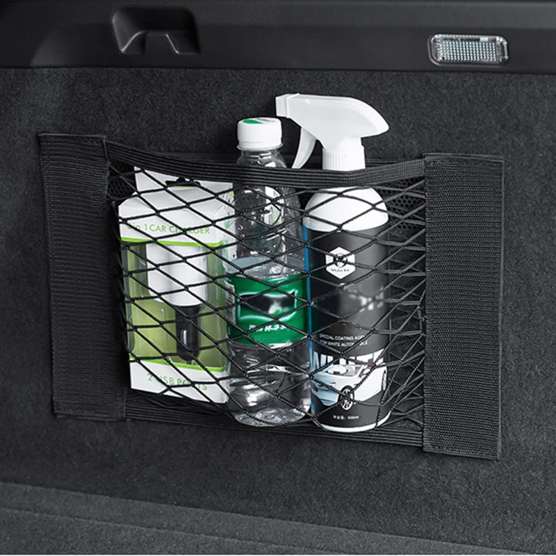 Mesh Cargo Net for Car, Universal Stretchable Trunk Storage Net