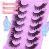 False Eyelashes Fairy Cat Eye Lashes Mink Faux Fluffy Fox